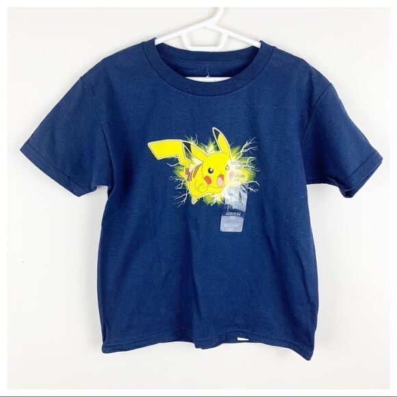 Pokémon Pikachu Kids Short Sleeved Tee Sz M (5/6) NEW - Picture 7 of 9